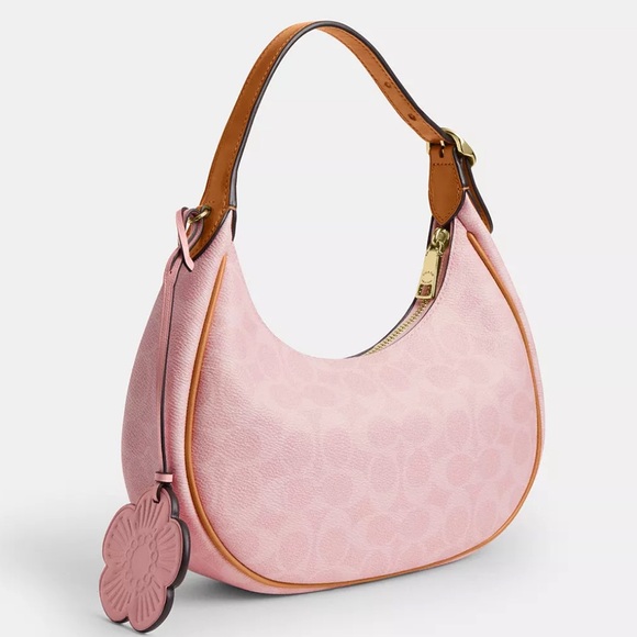 NWT Coach Emily Shoulder Bag In Signature Canvas With Charms - Picture 10 of 15